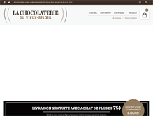 Tablet Screenshot of chocolaterie.ca